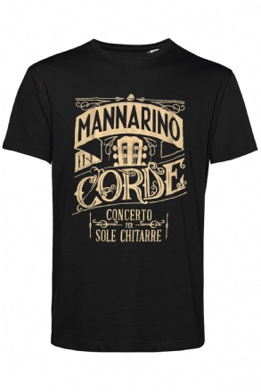 t-shirt nera Mannarino Corde