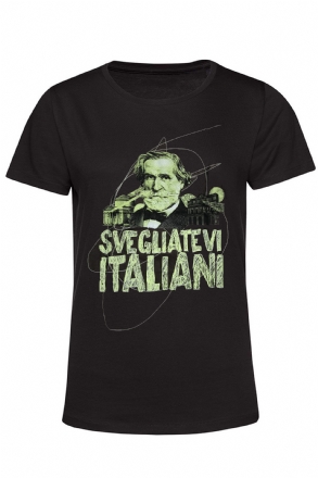 t-shirt gray donna Svegliatevi Italiani