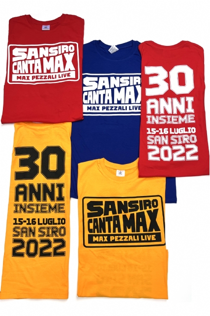 T-shirt Canta Max Blu + fascetta + patch - 2