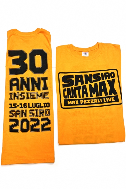 T-shirt Canta Max Gialla + fascetta + patch - 1